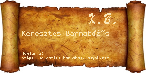 Keresztes Barnabás névjegykártya